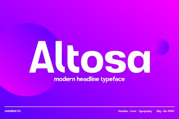 Altosa: A Minimal Sans Serif Typeface for Clean Web Design