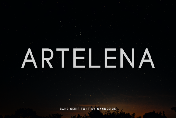 Artelena: A Minimal Sans Serif Font for Clean Campaign Design