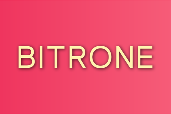 Bitrone: The Minimal Sans Serif Typeface for Clean Craft Designs