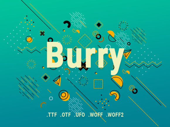 Burry: A Minimal Sans Serif Typeface for Clean Digital Experiences