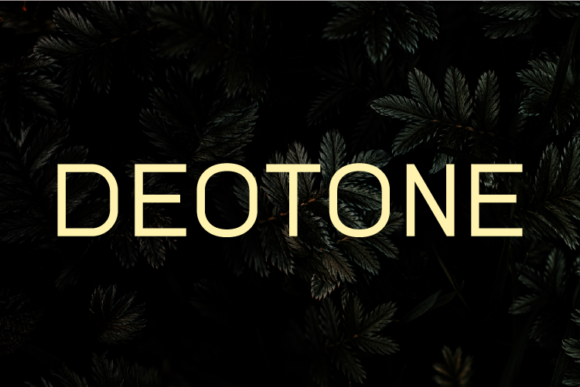 Deotone: A Clean Sans Serif Typeface for Modern Editorial Design