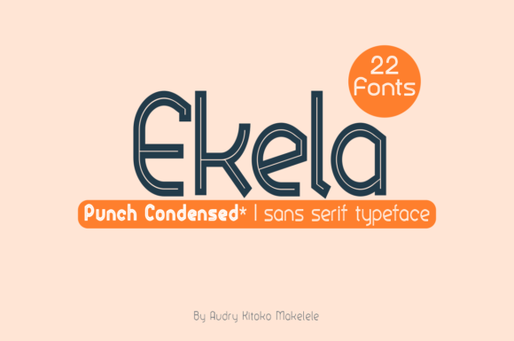 Ekela Punch Condensed: A Minimal Sans Serif for Clean Branding