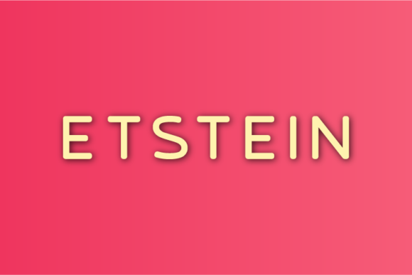 Etstein: The Minimal Sans Serif Typeface for Handmade Branding