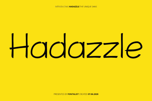 Hadazzle: The Minimal Sans Serif Font for Sharper Campaign Visuals