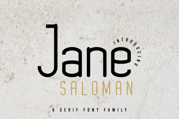 Jane Saloman: The Minimal Sans Serif for Clean Campaign Design