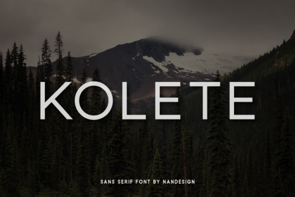 Kolete: The Minimal Sans Serif Font for Clean Brand Identity