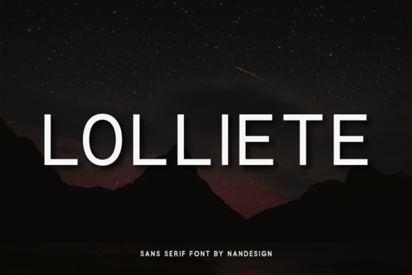 Lolliete: A Minimal Sans Serif Typeface for Clean Brand Identity