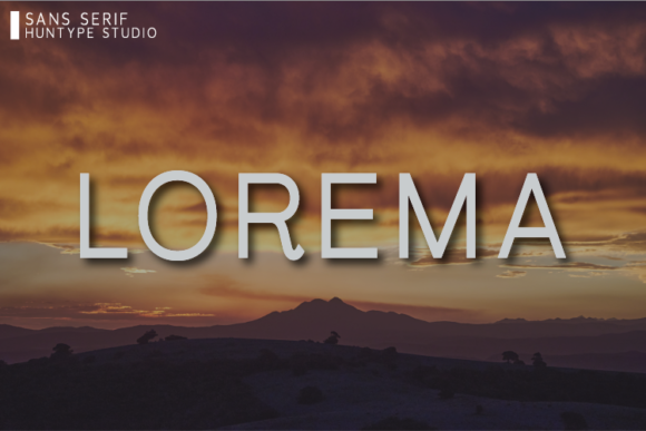Lorema: A Simple Sans Serif Typeface for Clean Brand Identity
