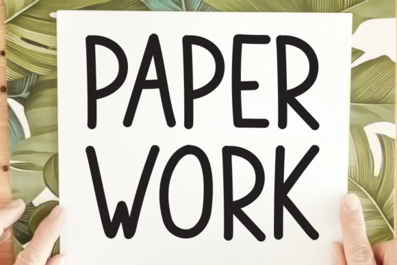 Paper Work: The Minimal Sans Serif Typeface for Clear Campaign Design