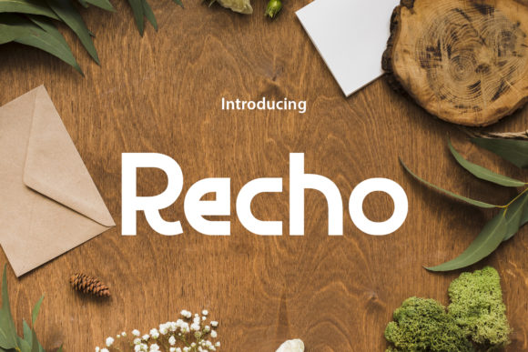 Recho: A Minimal Sans Serif Typeface for Modern Editorial Design
