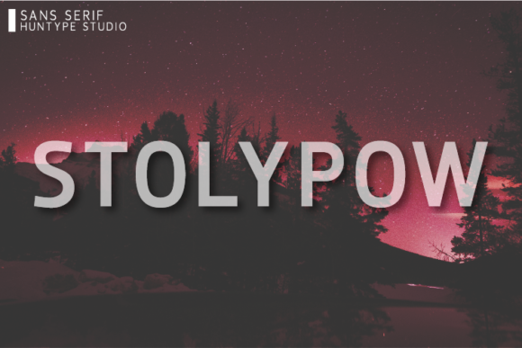 Stolypow: A Minimal Sans Serif Font for Clean Brand Identity