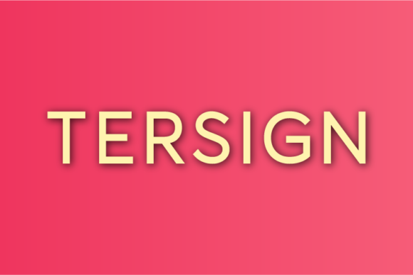 Tersign Typeface Review: A Minimal Sans Serif for Digital Clarity